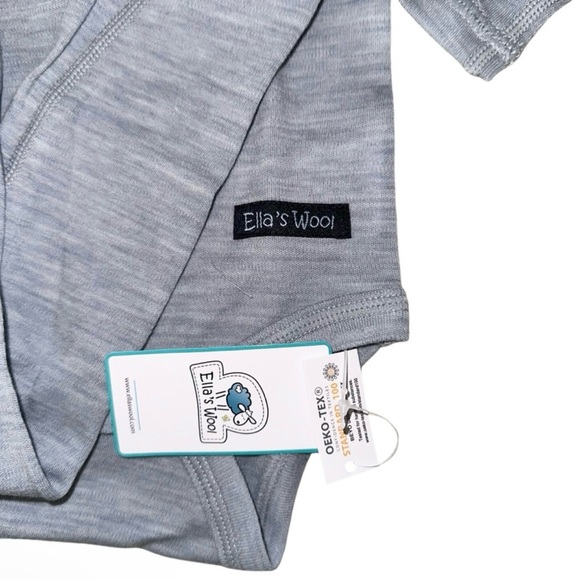 NWT ELLA'S WOOL Baby Base Layer Set, size12-18 - Picture 3 of 3